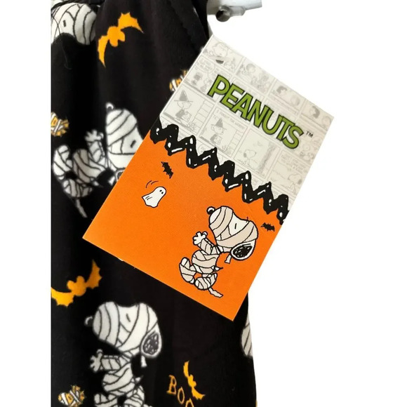 Snoopy and Woodstock mummy Halloween drawstring pajama pants with pockets size L - Picture 10 of 13